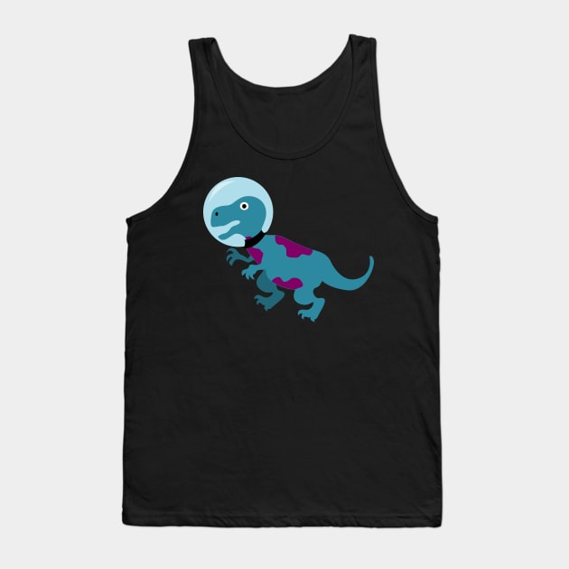 Space Dinosaur Tank Top by citypanda